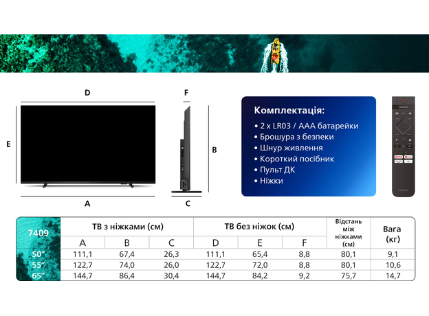Телевизор Philips 55PUS7409/12 - изображение 9