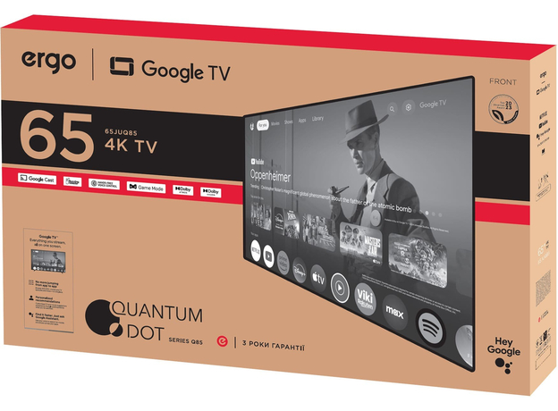 Телевизор Ergo QLED+ 65JUQ85 - изображение 8