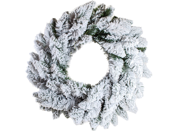 Венок Новогодько (YES! Fun) Альпийский заснеженный 70 см Белый (4820079036078) 