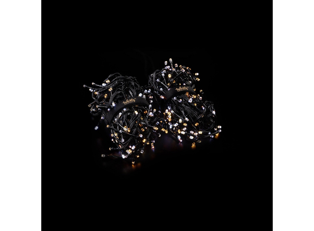 Светодиодная Smart LED гирлянда Twinkly Cluster AWW 400, BT+WiFi, Gen II, IP44 кабель черный (TWC400GOP-BEU) - изображение 3