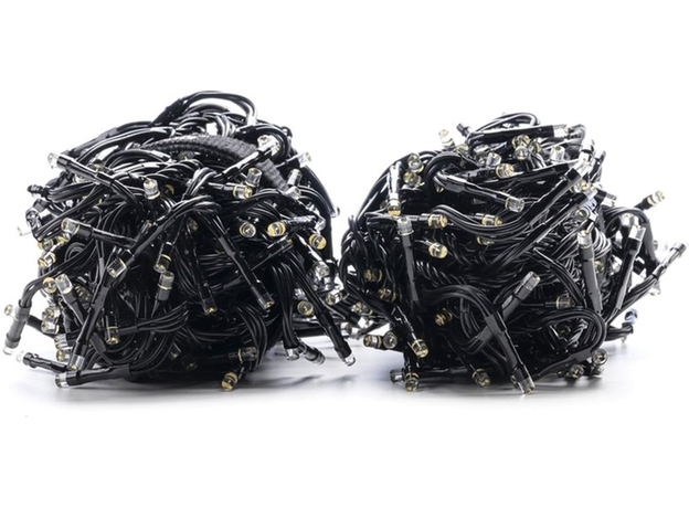 Светодиодная Smart LED гирлянда Twinkly Cluster AWW 400, BT+WiFi, Gen II, IP44 кабель черный (TWC400GOP-BEU) - изображение 6