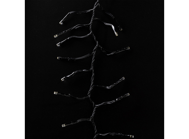 Светодиодная Smart LED гирлянда Twinkly Cluster AWW 400, BT+WiFi, Gen II, IP44 кабель черный (TWC400GOP-BEU) - изображение 7