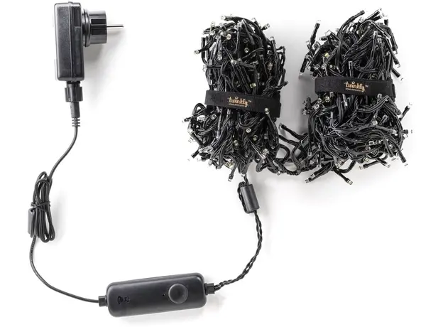 Светодиодная Smart LED гирлянда Twinkly Cluster AWW 400, BT+WiFi, Gen II, IP44 кабель черный (TWC400GOP-BEU) - изображение 10