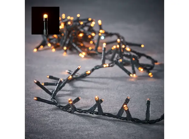 Светодиодная гирлянда Luca Lighting Змейка теплый белый 23 м (8718861684353) 