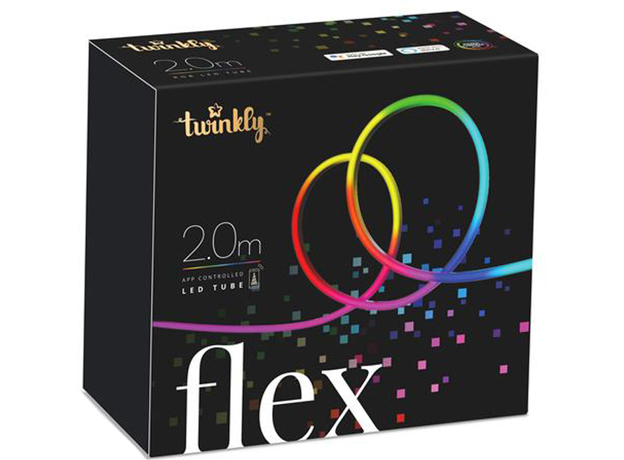 Светодиодная Smart LED гирлянда Twinkly Flex RGB, гибкий контур, IP20, длина 2 м (TWFL200STW-WEU) 