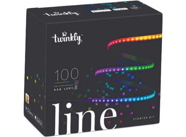 Светодиодная Smart LED гирлянда Twinkly Line RGB, подсветка, Gen II, IP20, длина 1.5 м (TWL100STW-BEU) 