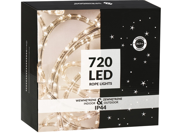 Гирлянда дюралайт уличная (наружная) Springos Rope Lights 30 м 720 LED CL1208 Cold White 