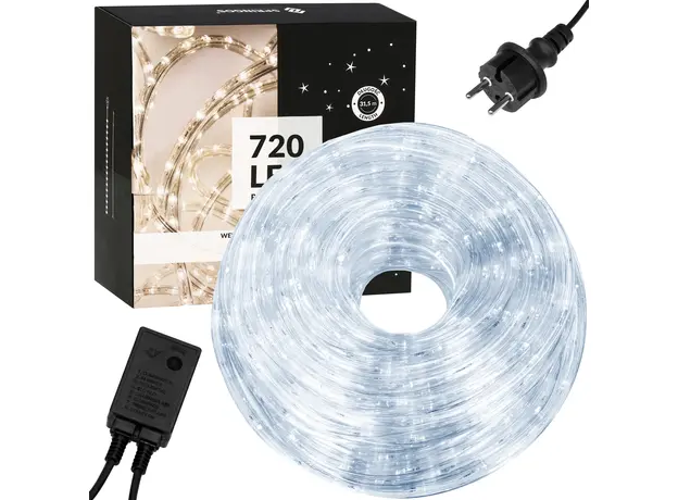 Гирлянда дюралайт уличная (наружная) Springos Rope Lights 30 м 720 LED CL1208 Cold White - изображение 15