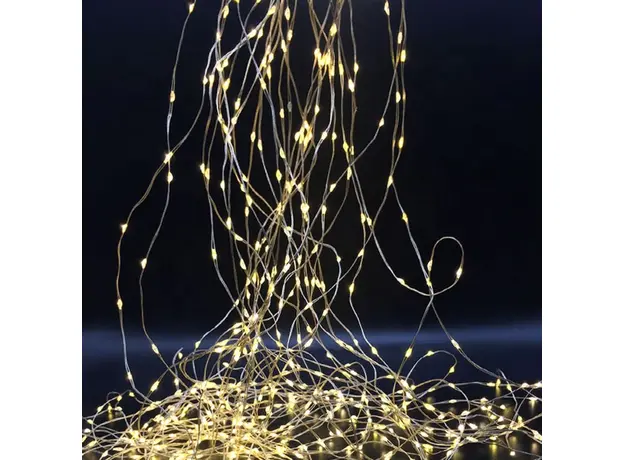 Светодиодная гирлянда Новогодько Конский хвост, 220 LED, Теплый белый, 2.2 м, статическое свечение (974228) (4820253267380) 