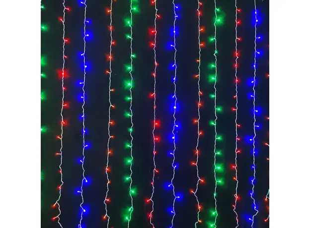 Светодиодная гирлянда Новогодько 238 LED, Многоцветная, 2х2 м, 8 режимов, коннектор (973767) (4820253262804) 