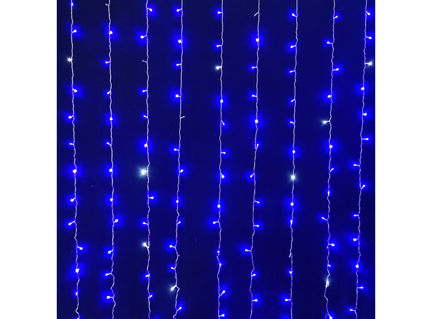 Светодиодная гирлянда Новогодько 272 LED, Синяя, 3х2.6 м, мерцание (973774) (4820253262873) 