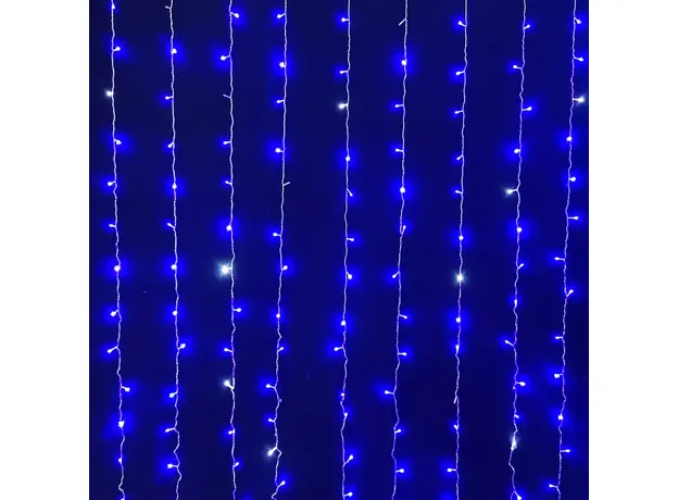 Светодиодная гирлянда Новогодько 272 LED, Синяя, 3х2.6 м, мерцание (973774) (4820253262873) 