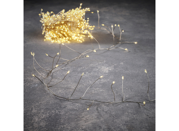 Светодиодная гирлянда Luca Lighting Серебряная струна 20 м Теплый белый (8718861852684) 