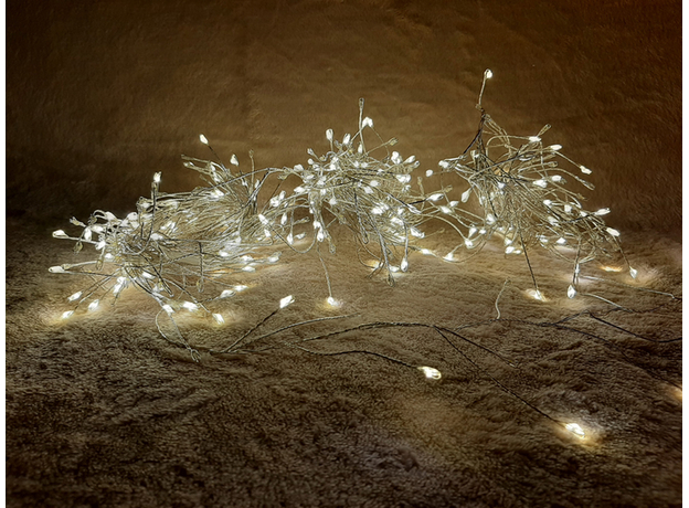 Светодиодная гирлянда Luca Lighting Серебряная струна 20 м Теплый белый (8718861852684) - изображение 3