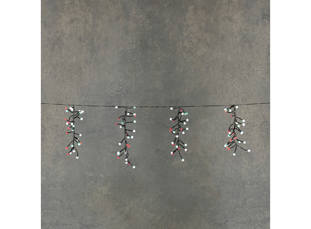 Светодиодная гирлянда Luca Lighting Цветная бахрома мультицветный 12.2 м (8718861852424) - изображение 2