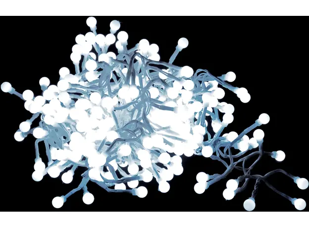 Светодиодная гирлянда Luca Lighting Белая бахрома холодный белый 12.2 м (8718861852387) 