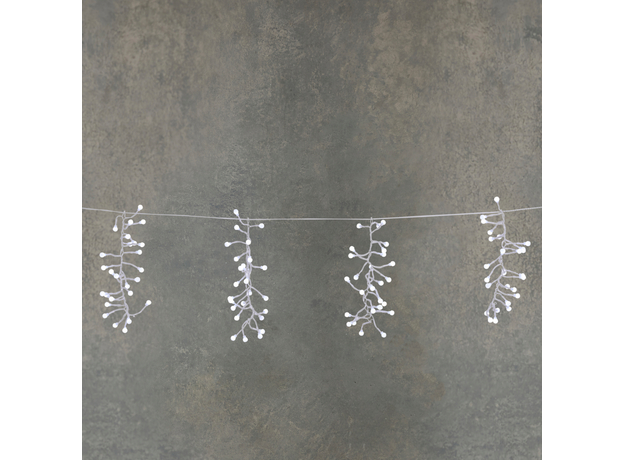 Светодиодная гирлянда Luca Lighting Белая бахрома холодный белый 12.2 м (8718861852387) - изображение 2