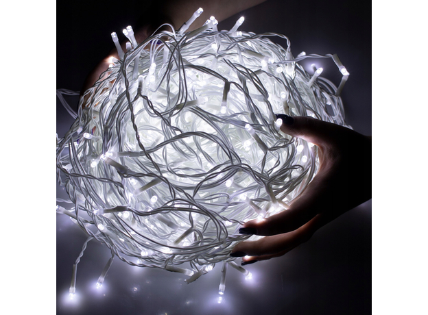 Гирлянда Springos бахрома уличная 12 м 300 Led холодный белый (CL300) - изображение 5