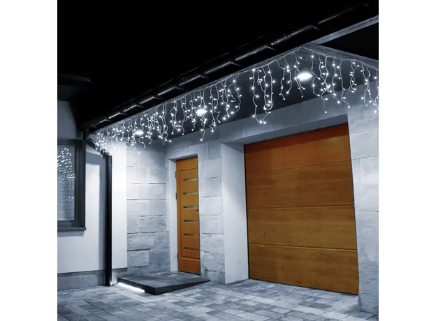 Гирлянда Springos бахрома уличная 12 м 300 Led холодный белый (CL300) - изображение 6