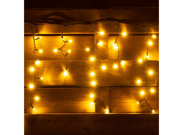 Электрогирлянда Новогодько Бахрома 150 LED IP65 5.5 м Черная (801192) (5056574407054) 