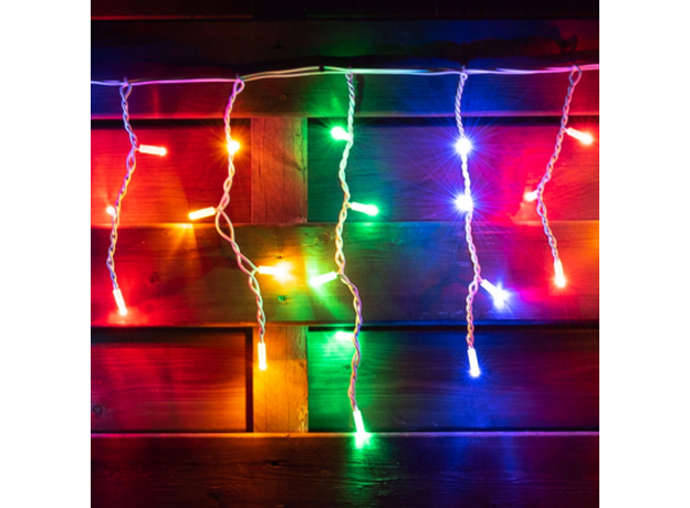 Электрогирлянда Новогодько Бахрома 80 LED IP65 5.5 м Белая (801195) (5056574407085) 