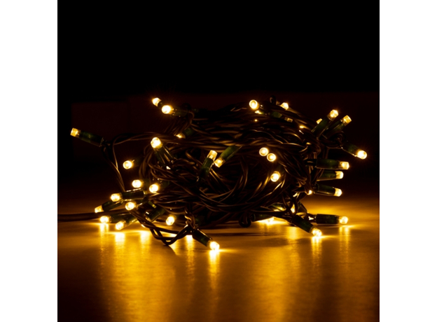 Электрогирлянда Новогодько 65 LED IP65 12.25 м Белый свет Зеленый провод (801190) (5056574407030) 