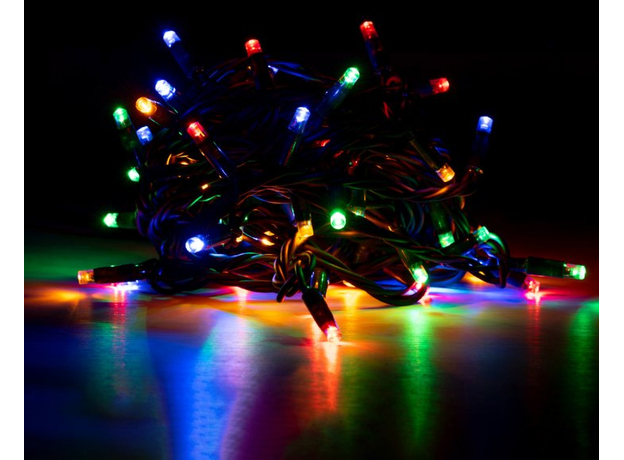 Электрогирлянда Новогодько 65 LED IP65 12.25 м Многоцветная Зеленый провод (801191) (5056574407047) 