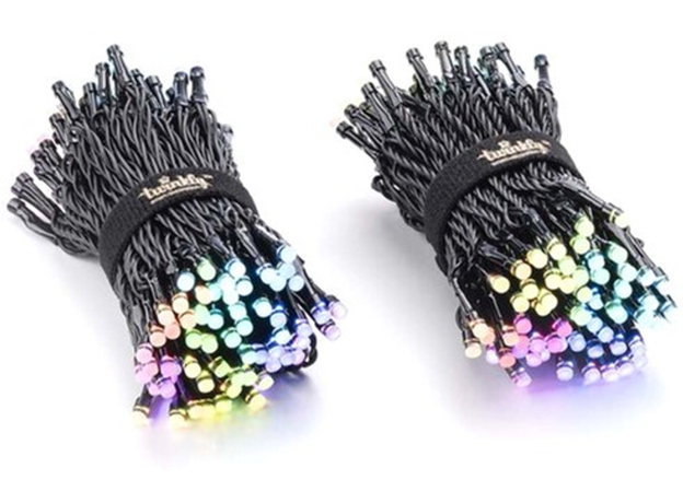 Светодиодная Smart LED гирлянда Twinkly Strings RGBW 400, BT+WiFi, Gen II, IP44, кабель черный (TWS400SPP-BEU) - изображение 2