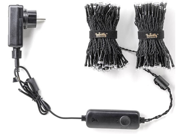 Светодиодная Smart LED гирлянда Twinkly Strings RGBW 400, BT+WiFi, Gen II, IP44, кабель черный (TWS400SPP-BEU) - изображение 6