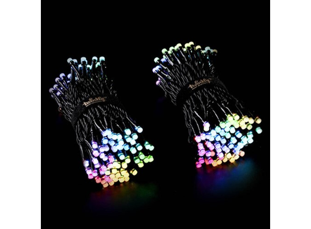 Светодиодная Smart LED гирлянда Twinkly Strings RGBW 400, BT+WiFi, Gen II, IP44, кабель черный (TWS400SPP-BEU) - изображение 7