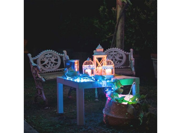 Светодиодная Smart LED гирлянда Twinkly Strings RGBW 400, BT+WiFi, Gen II, IP44, кабель черный (TWS400SPP-BEU) - изображение 9