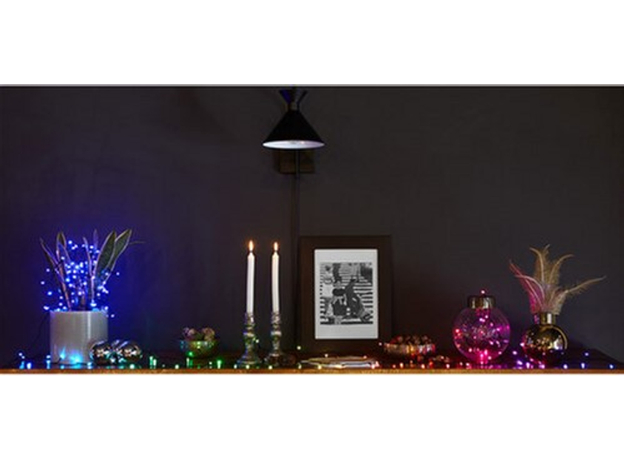 Светодиодная Smart LED гирлянда Twinkly Strings RGBW 400, BT+WiFi, Gen II, IP44, кабель черный (TWS400SPP-BEU) - изображение 10