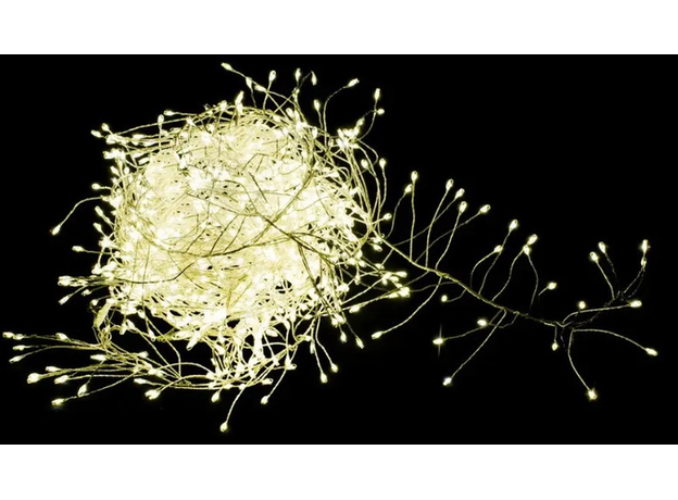 Гирлянда Luca Lighting кластер серебряная струна, 11 м, теплый белый (8718861852820) (1399804) - изображение 2