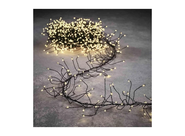 Светодиодная гирлянда-кластер Luca Lighting Черная струна теплый белый 8 м (8718861852905) - изображение 4