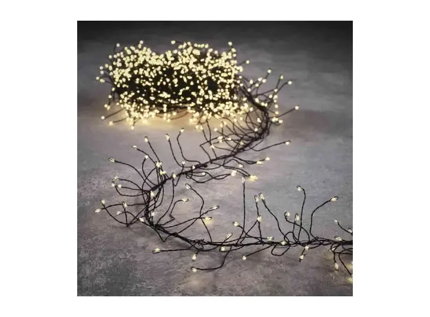 Светодиодная гирлянда-кластер Luca Lighting Черная струна теплый белый 8 м (8718861852905) - изображение 4