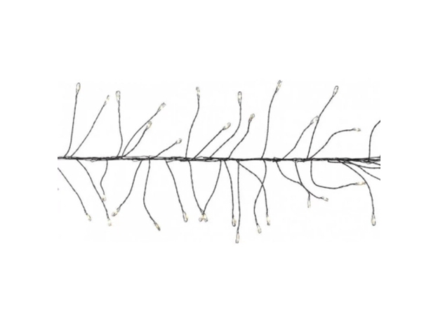 Светодиодная гирлянда-кластер Luca Lighting Черная струна теплый белый 11 м (8718861852912) - изображение 4