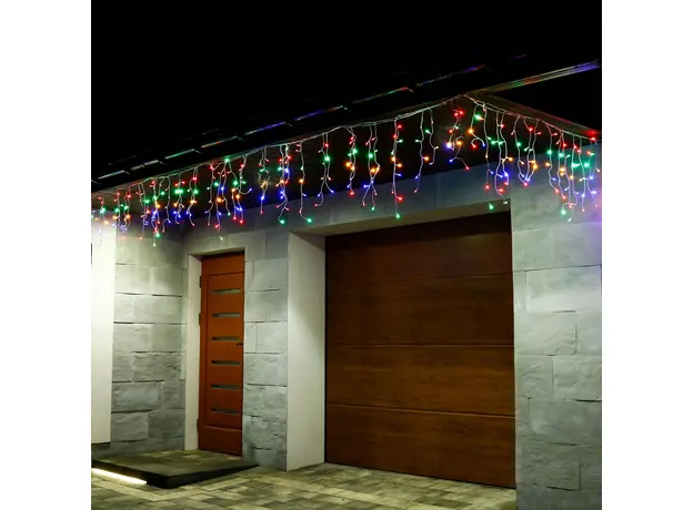 Гирлянда бахрома уличная (наружная) Springos 12 м 300 Led Pilot CL307 Mix - изображение 3