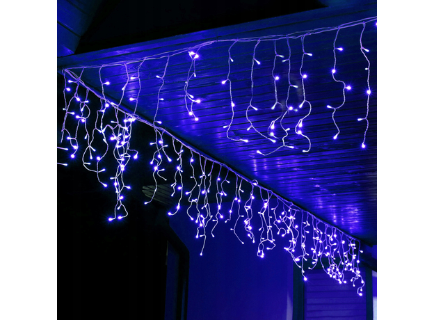 Гирлянда бахрома уличная (наружная) Springos 12 м 300 Led CL302 Blue - изображение 4