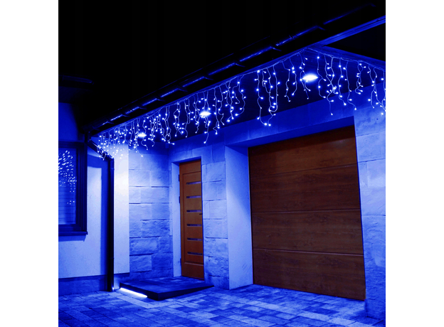 Гирлянда бахрома уличная (наружная) Springos 12 м 300 Led CL302 Blue - изображение 6
