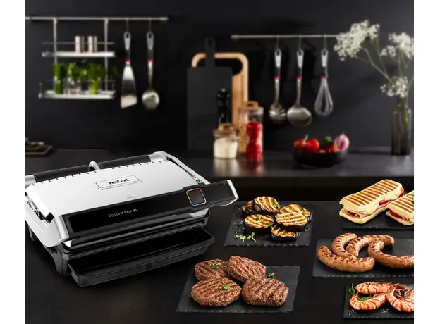 Контактный гриль (прижимной) TEFAL OptiGrill Elite XL GC760D30 - изображение 10