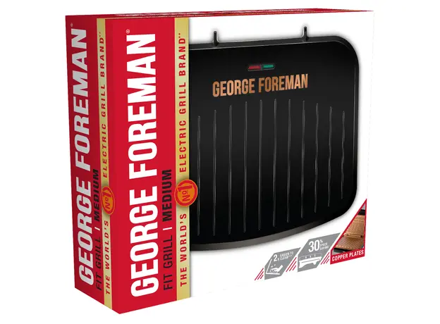 Контактный гриль (прижимной) George Foreman Fit Grill Medium 25811-56 черный - изображение 12