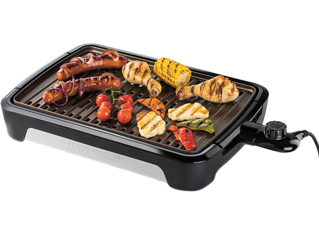 Гриль-барбекю George Foreman Smokeless BBQ Grill Large 25850-56 черный 