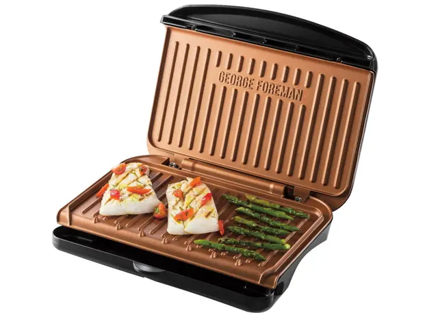 Контактный гриль (прижимной) George Foreman Fit Grill Medium 25811-56 черный 