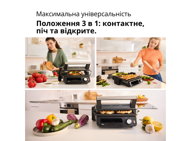 Контактный гриль (прижимной) Braun MultiGrill 5 CG5033IGY - изображение 3