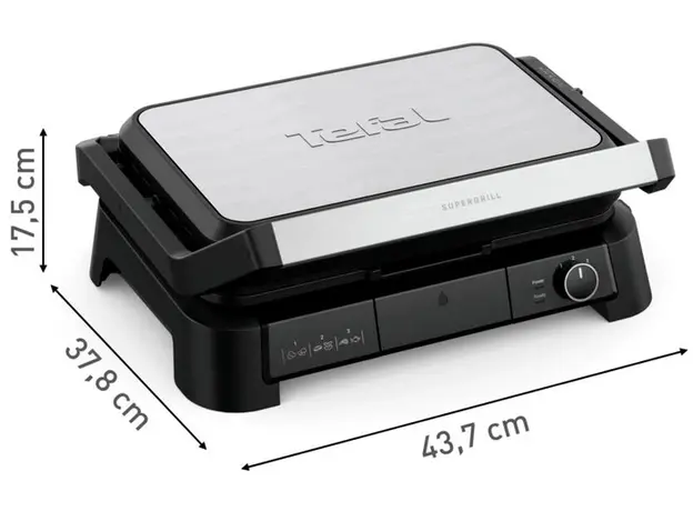 Контактный гриль (прижимной) Tefal SuperGrill 3in1 XL GC520DE0 - изображение 3
