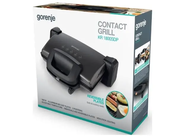 Контактный гриль (прижимной) GORENJE KR1800SDP - изображение 4