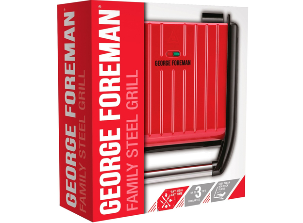 Контактный гриль (прижимной) GEORGE FOREMAN 25040-56 Family Steel - изображение 9