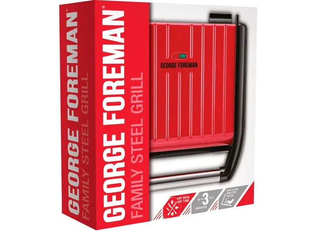Контактный гриль (прижимной) GEORGE FOREMAN 25040-56 Family Steel - изображение 9