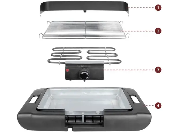 Контактный гриль (прижимной) CLATRONIC BQ 3507 - изображение 6