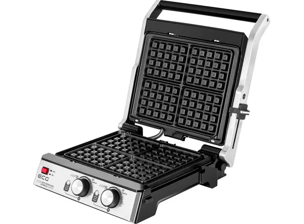 Контактный гриль (прижимной) ECG Kg 2033 Duo Grill & Waffle - изображение 10